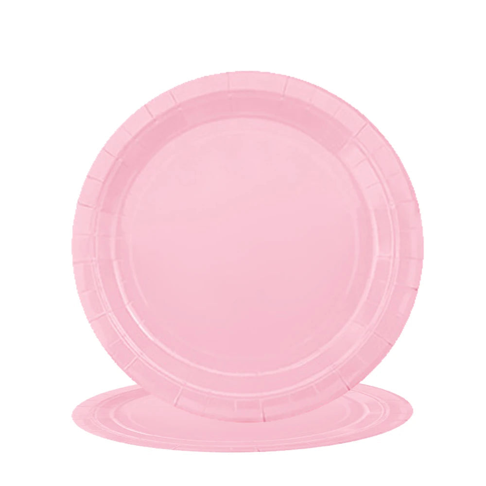 Assiette Jetable Rose
