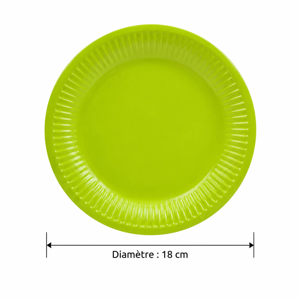 Assiette_Jetable_Verte Minimaliste