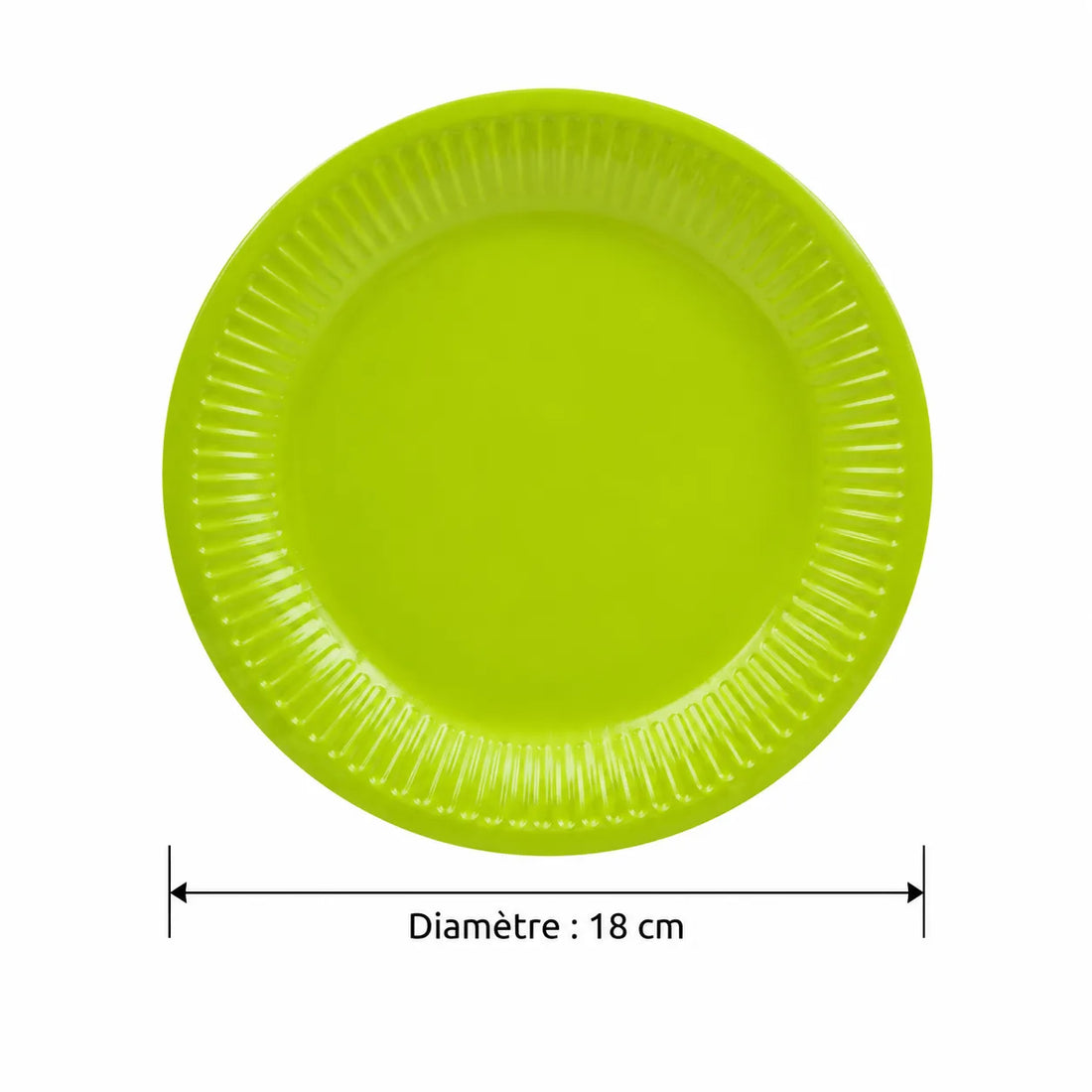 Assiette_Jetable_Verte Minimaliste