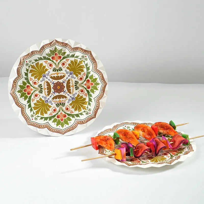 Assiette Jetable Vintage Légère 