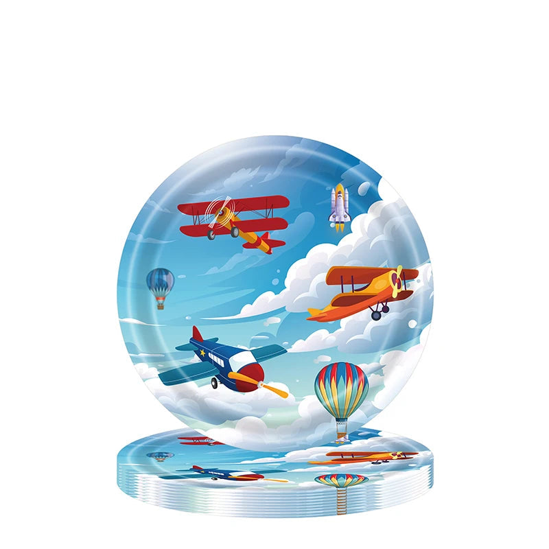 Assiette Jetable Voyage Avion Unique