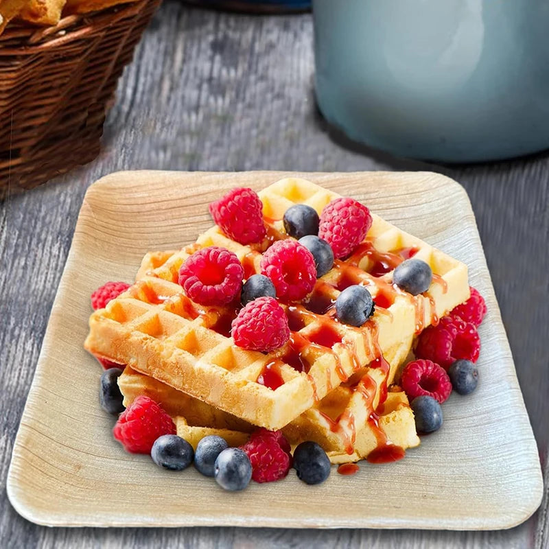 Assiette Jetable en Feuille de Palmier