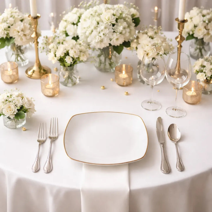 Assiette Mariage Design Epurée