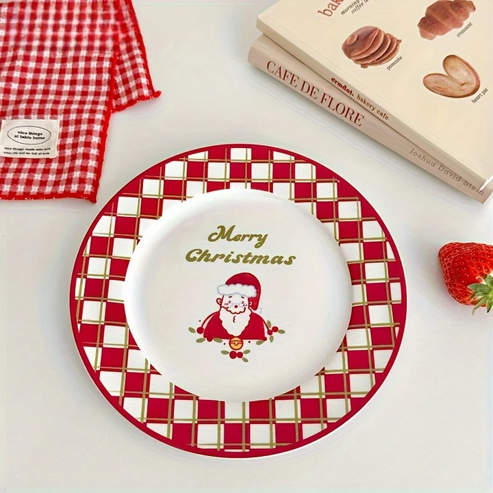 Assiette « Merry Chistmas » Père Noël
