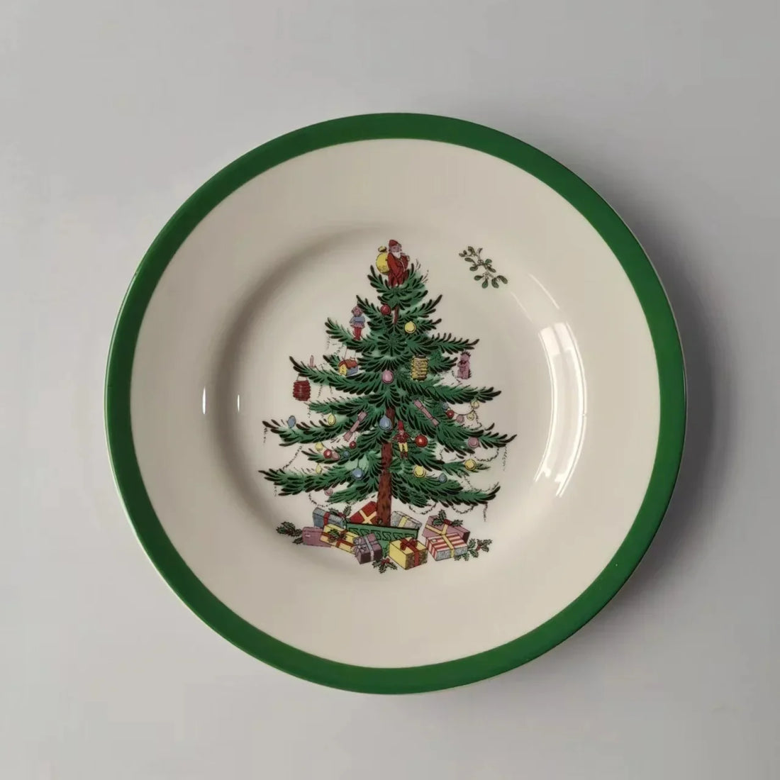 Assiette à Motif Sapin de Noël Stylé