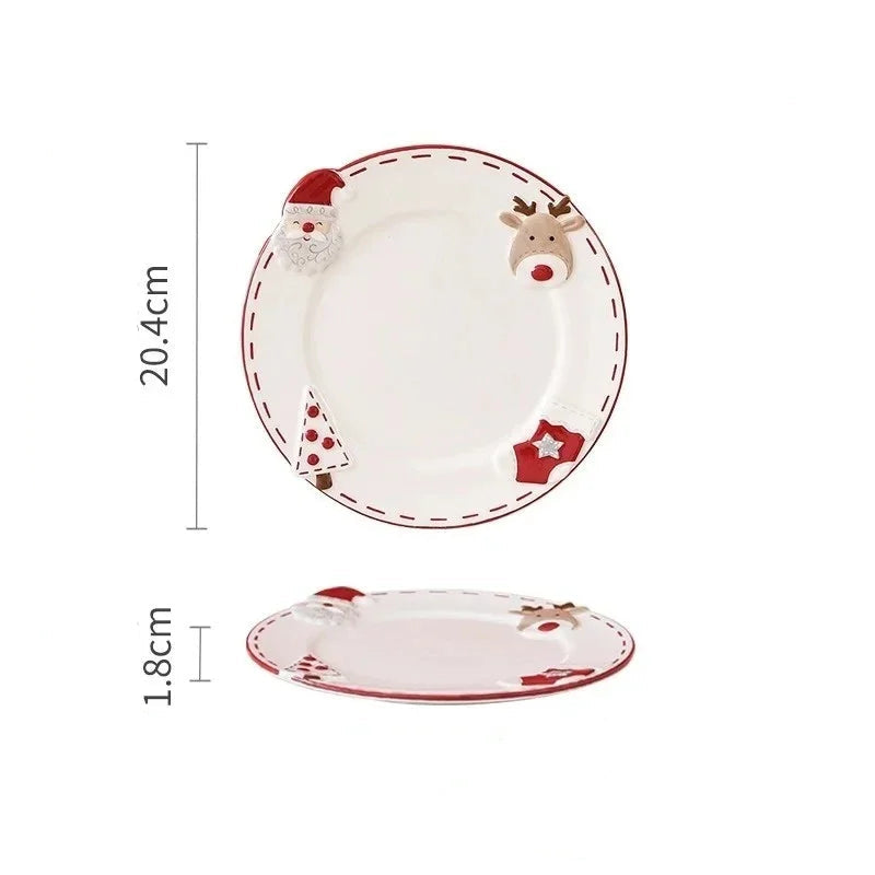 Assiette Ronde Noël Minimaliste PM