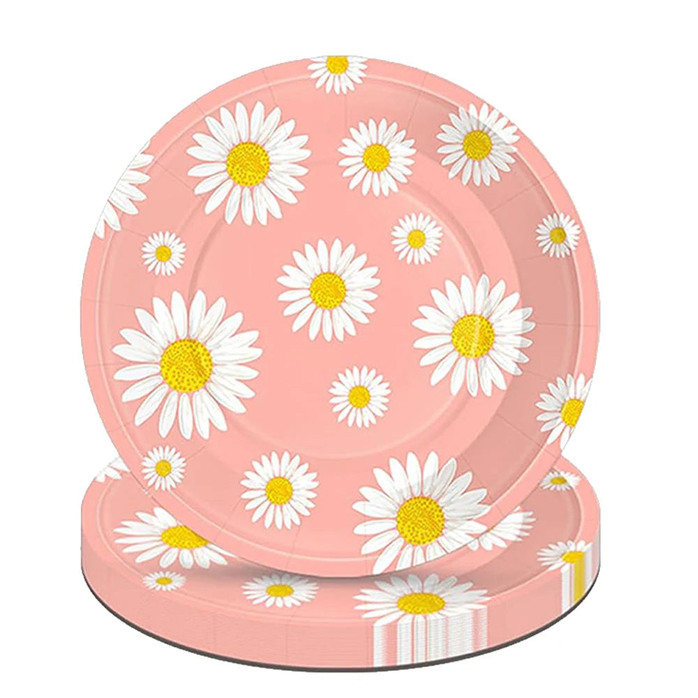 Assiette Rose Marguerite