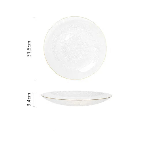 Assiette Transparente Minimaliste Belle