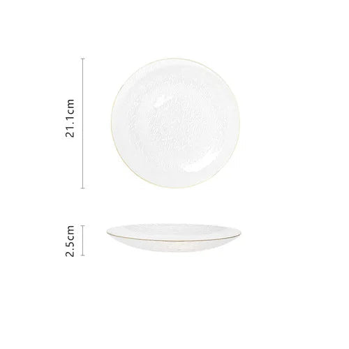 Assiette Transparente Minimaliste Durable