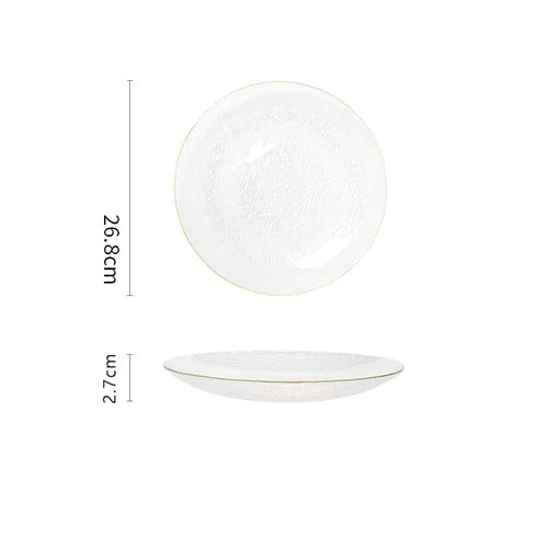 Assiette Transparente Minimaliste Robuste