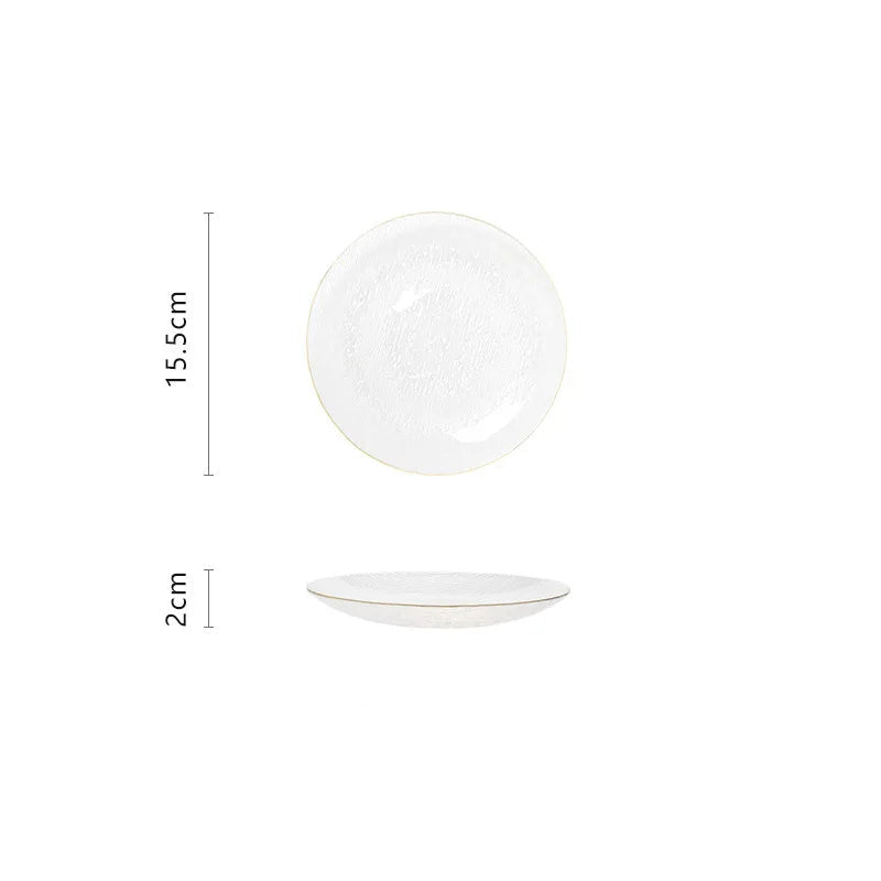 Assiette Transparente Minimaliste Unique