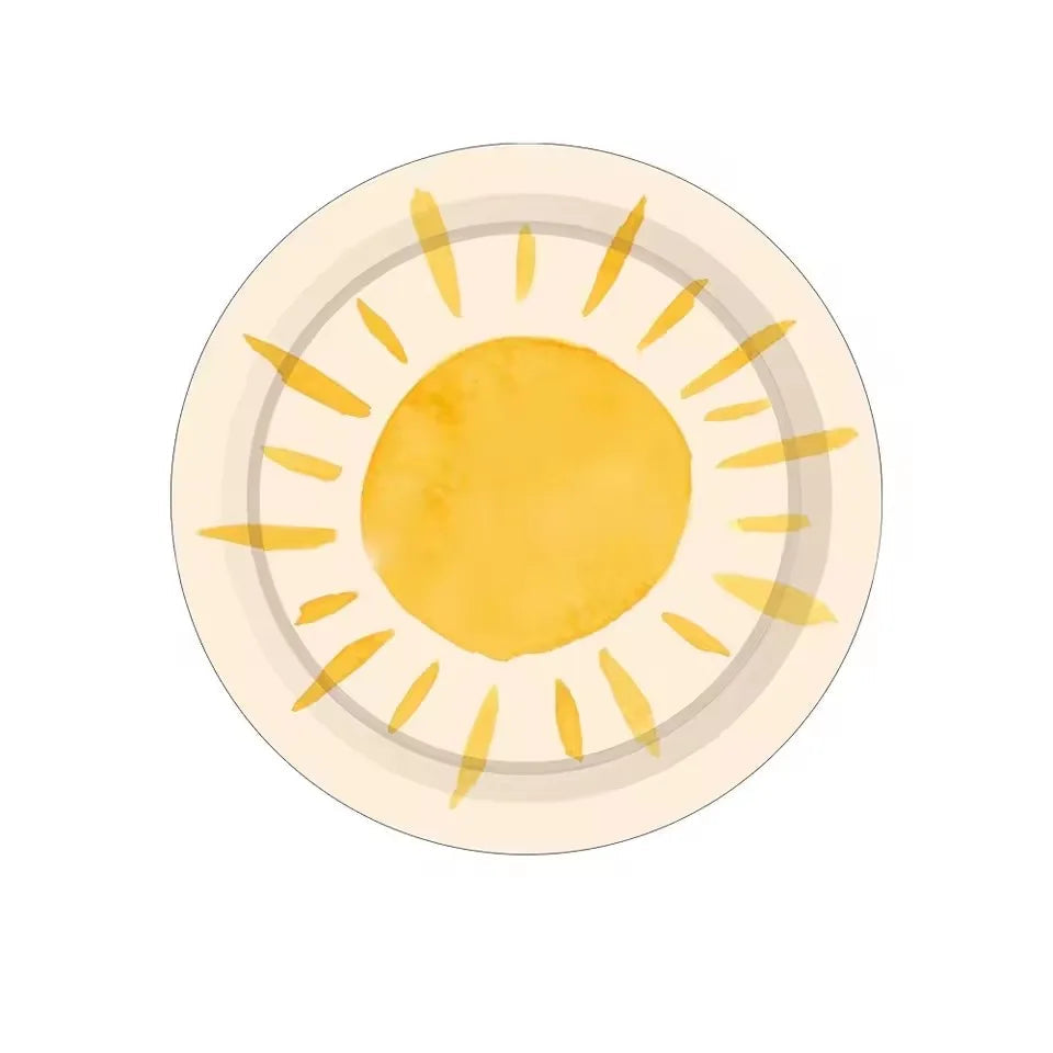 Assiette Vaisselle Soleil en Papier
