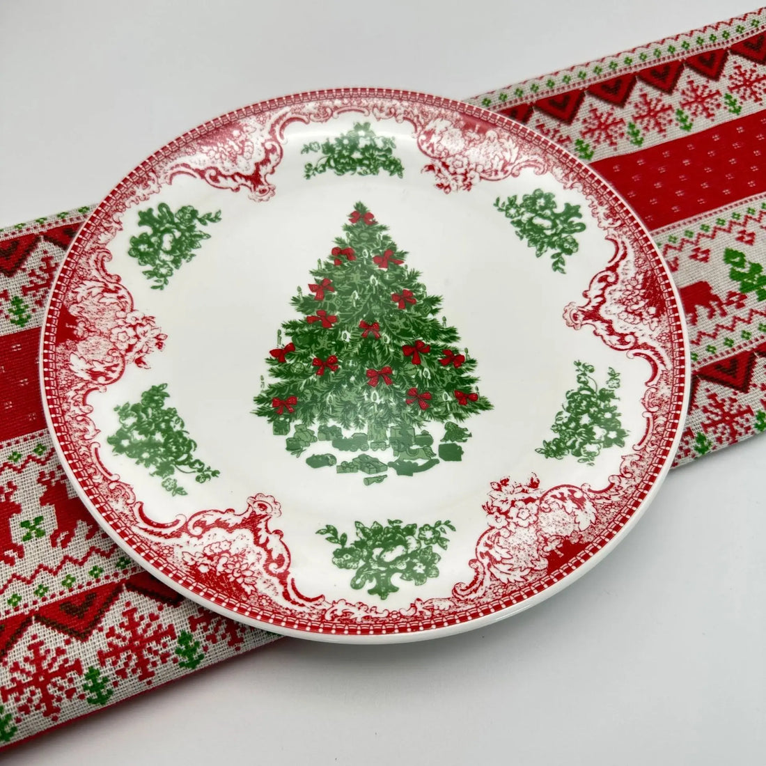Assiette de Noël Chic Sapin