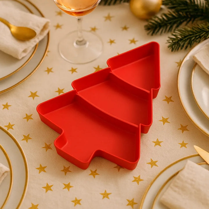 Assiette de Noël en Plastique.