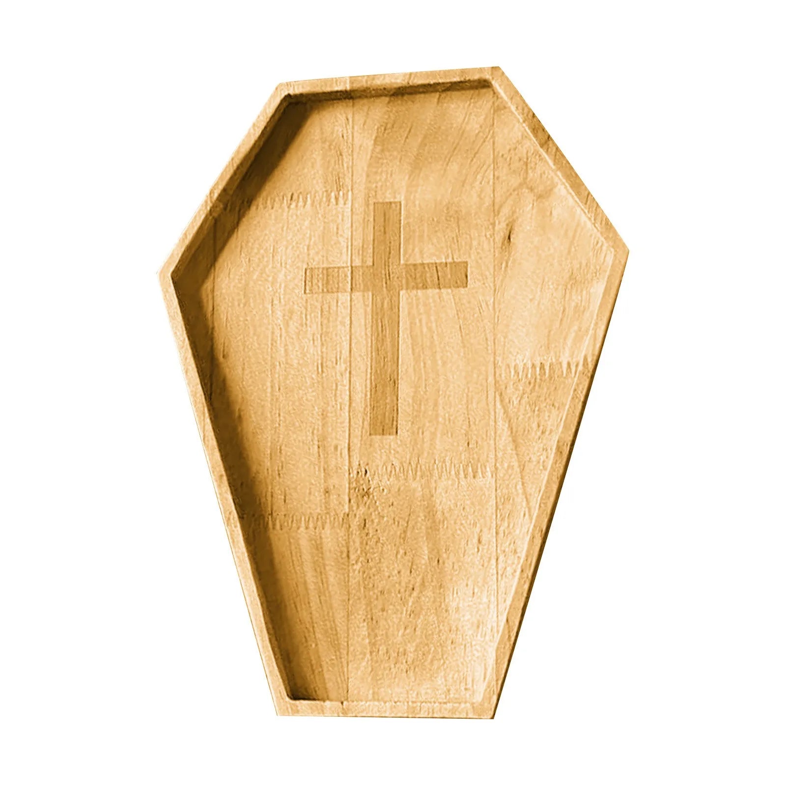 Assiette de Présentation Cercueil en Bois Originale