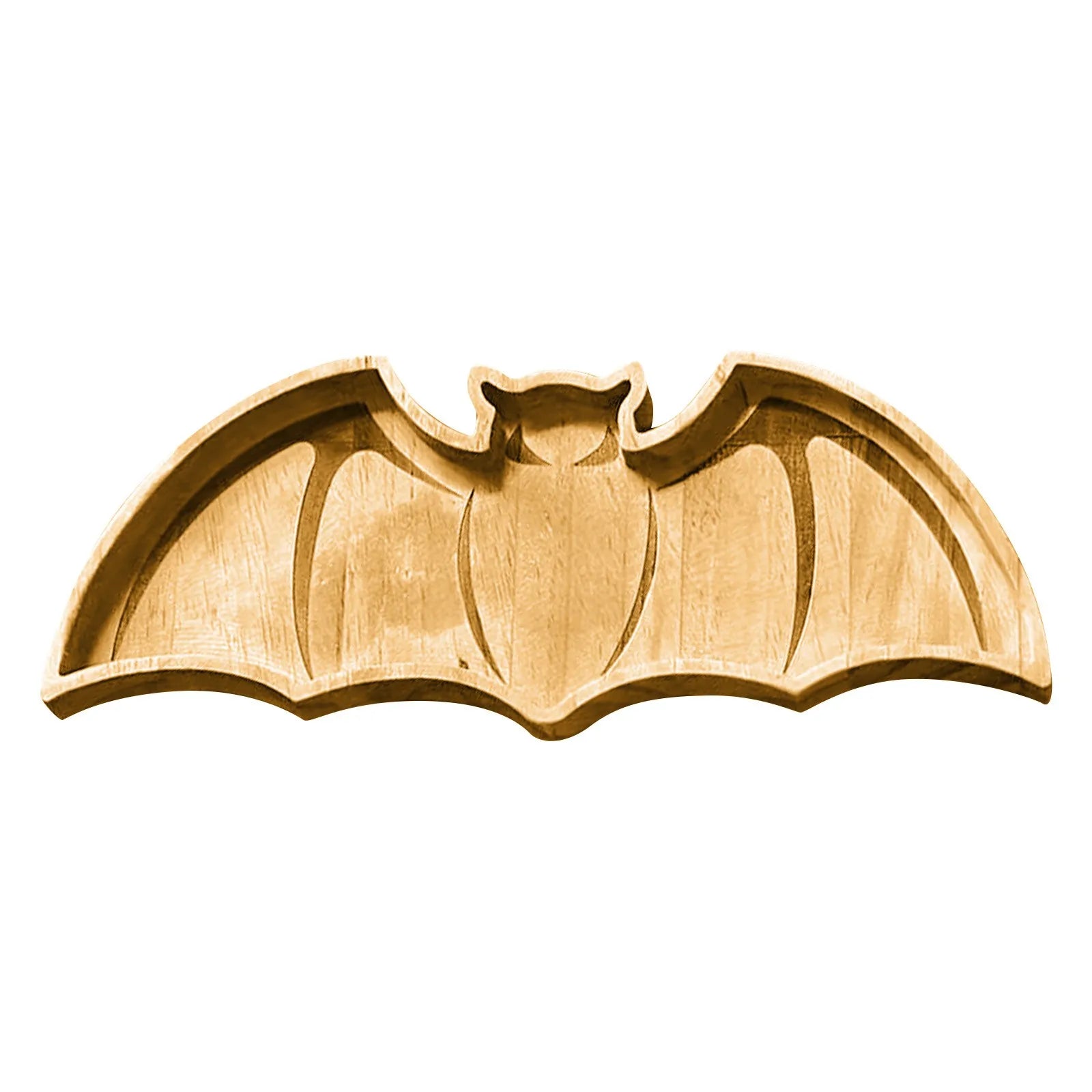 Assiette de Présentation Chauve-souris en Bois Originale