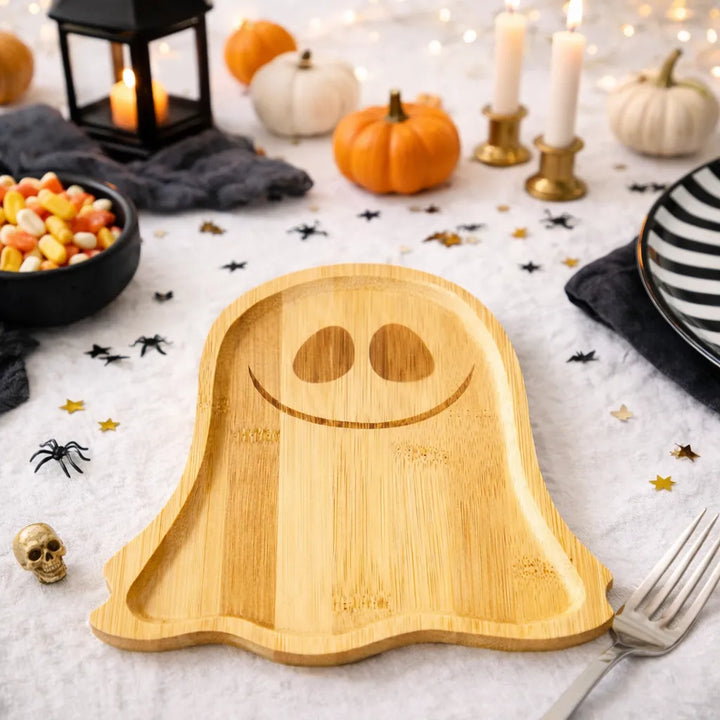 Assiette de Présentation Fantôme en Bois