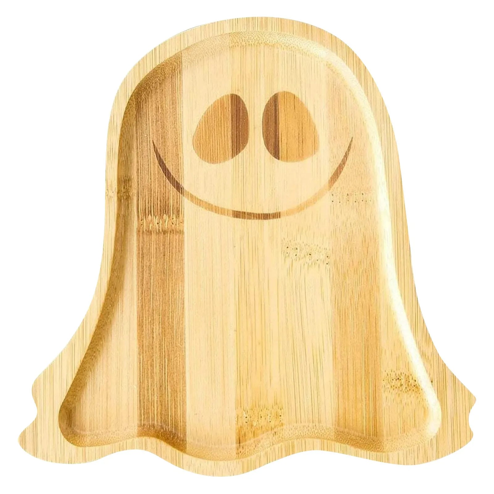 Assiette de Présentation Fantôme en Bois Originale
