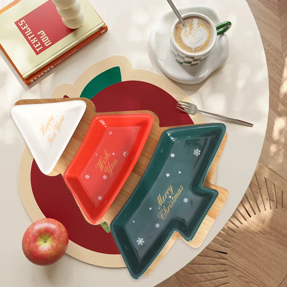 Assiette de Présentation Originale Sapin