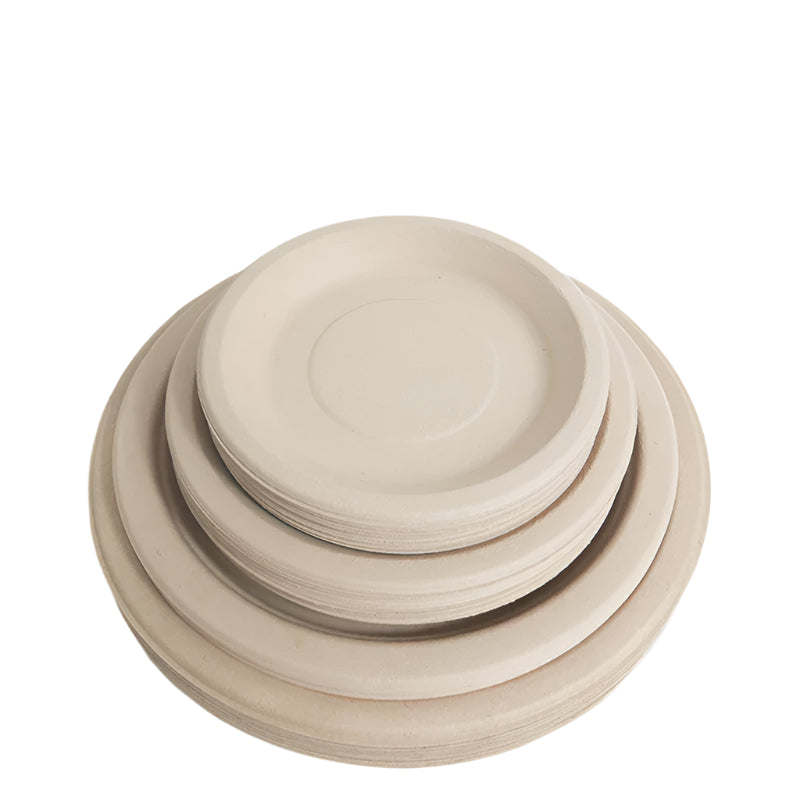 Assiette en Bambou Jetable Naturelle 