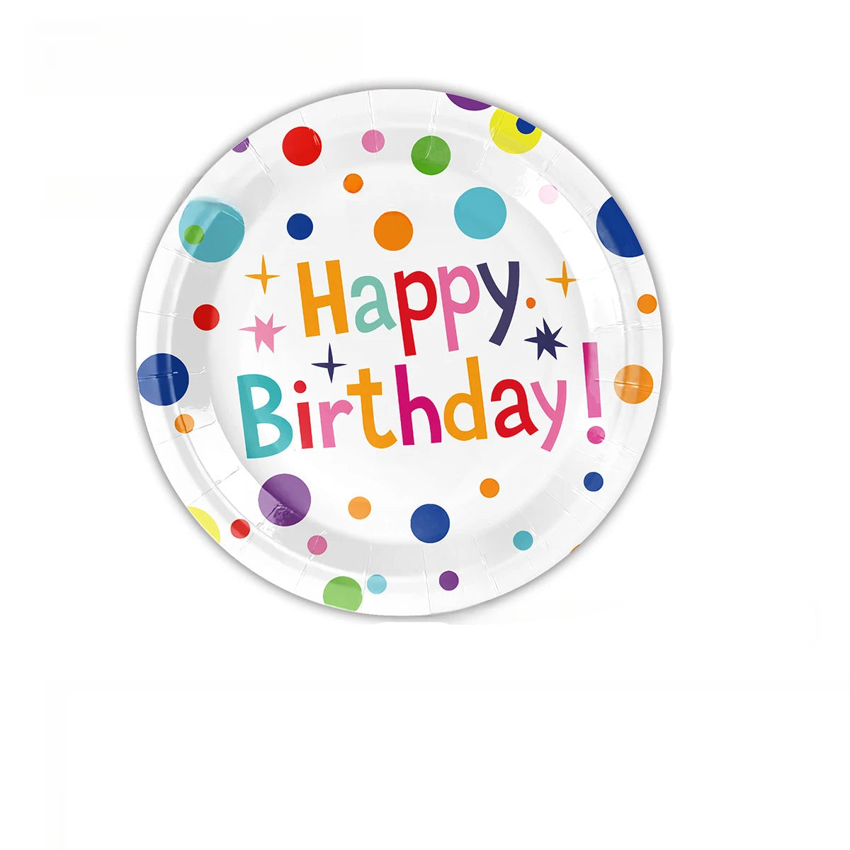 Assiettes Jetables Happy Birthday Colorées Originales