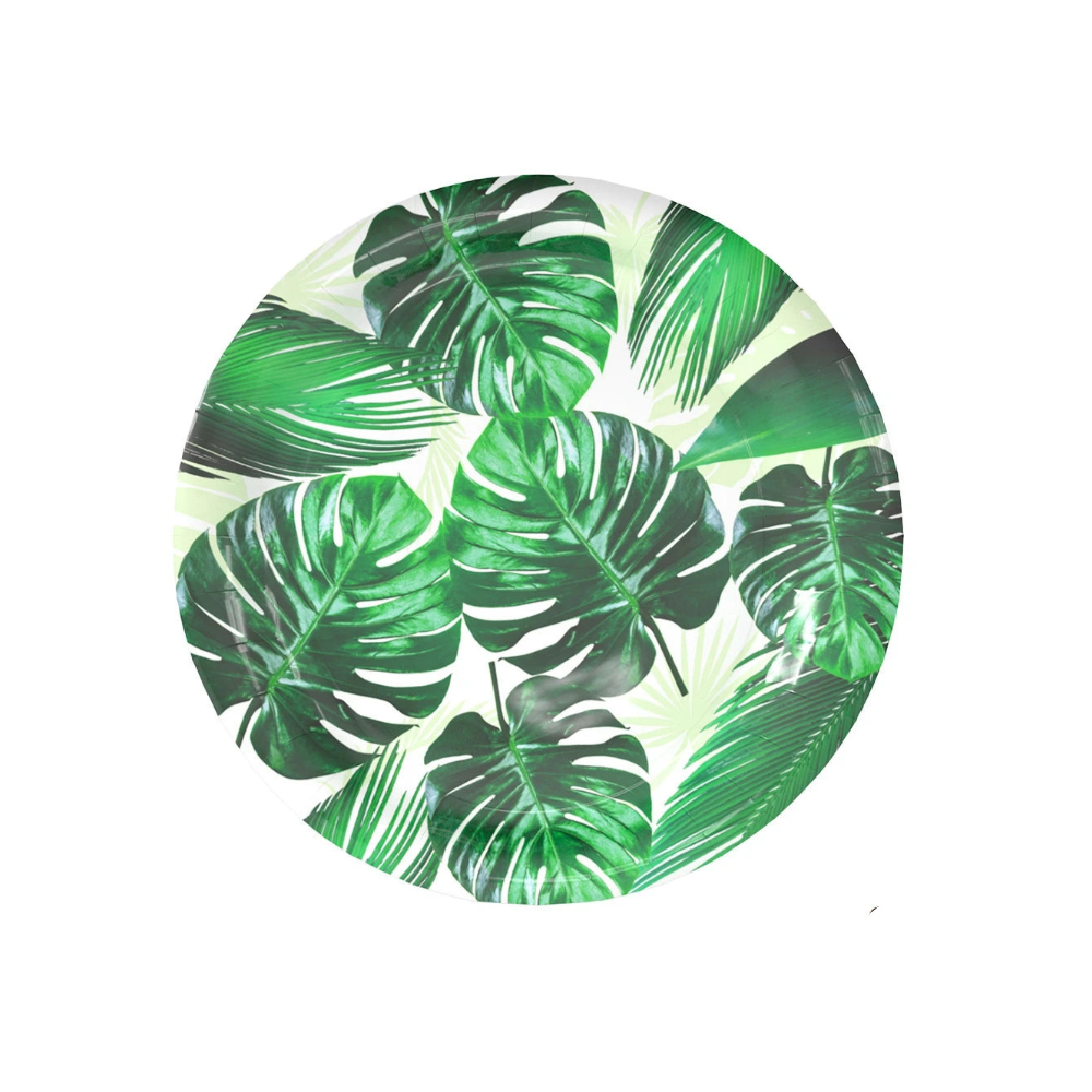 Assiettes Jetables Thème Tropical