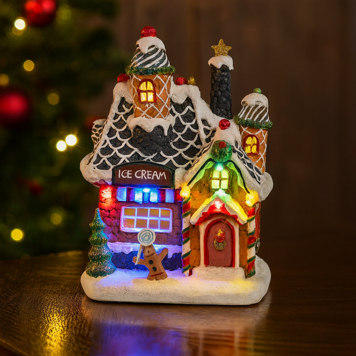 Bâtiment Lumineux pour Village de Noël