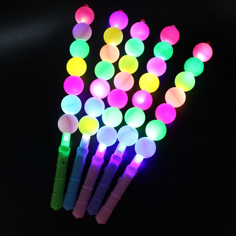 Bâton Lumineux à Boules Colorées Brillants