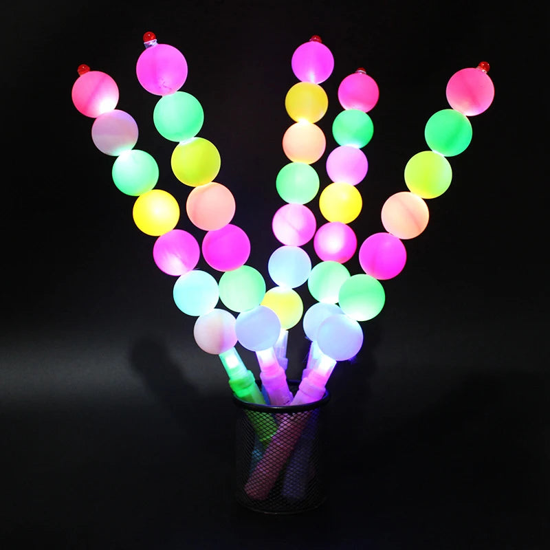 Bâton Lumineux à Boules Colorées Dynamique