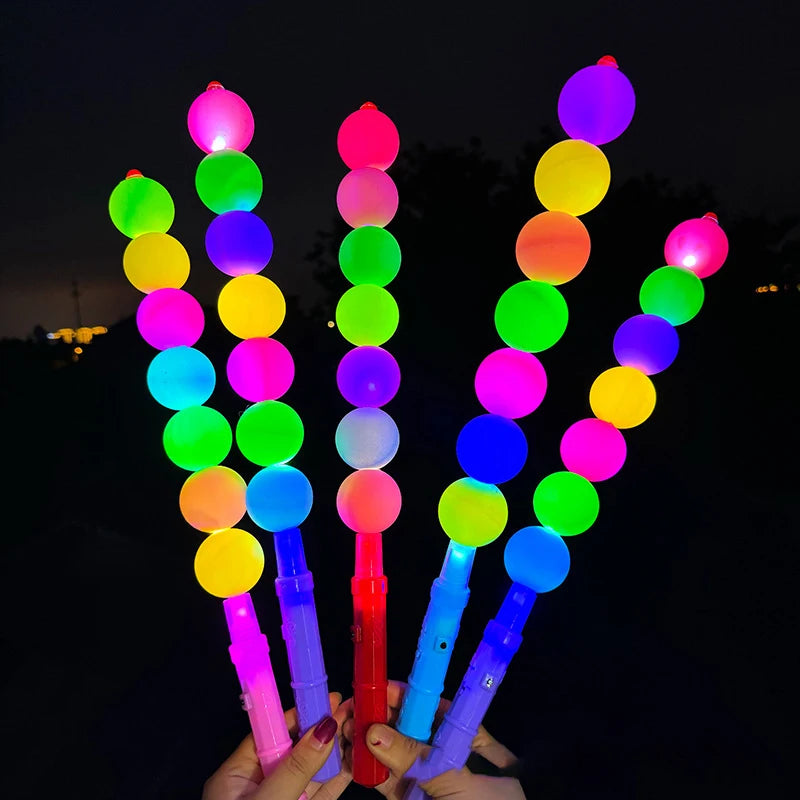 Bâton Lumineux à Boules Colorées Pratique