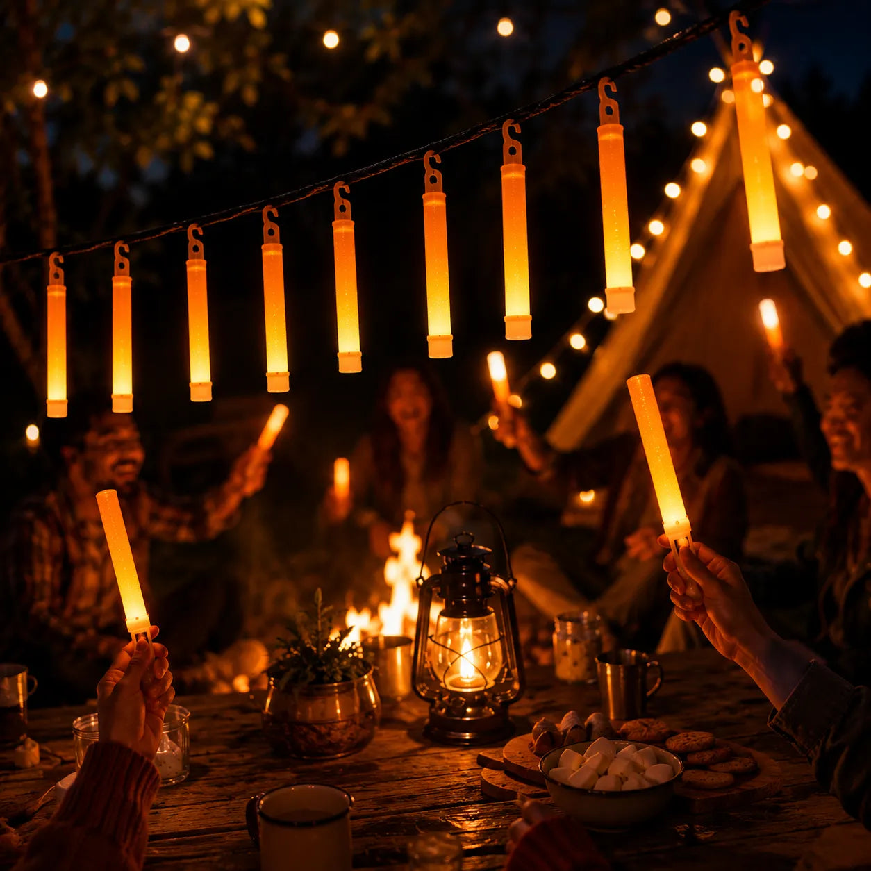 Bâton Lumineux De Fête LED Orange