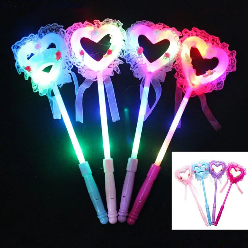 Bâton Lumineux Enfant Cœur Dentelles Design