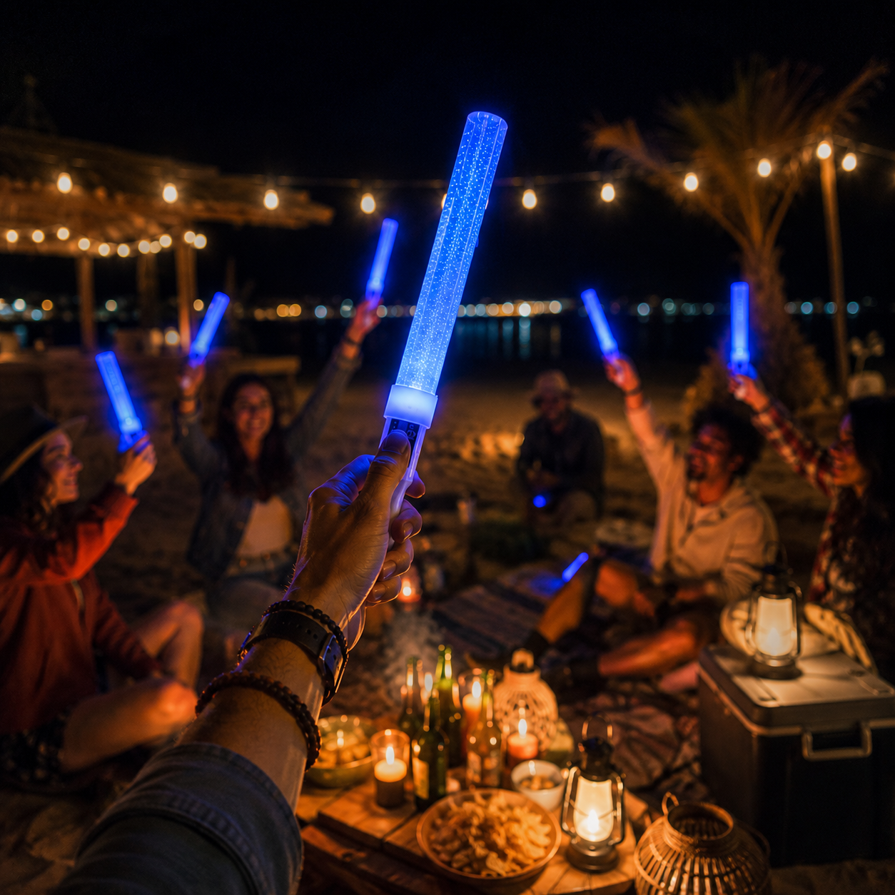 Bâton Lumineux Festif LED Bleu Cool