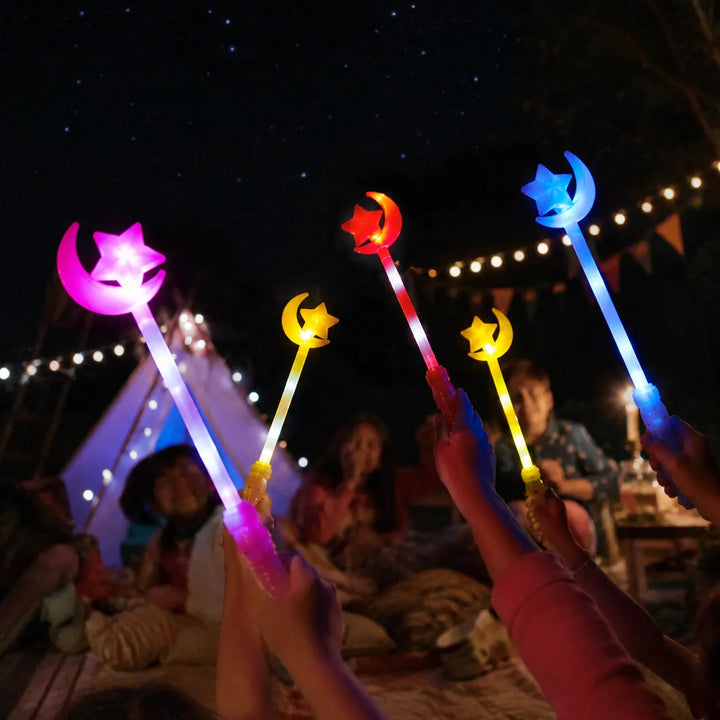 Bâton Lumineux Festif Lune Etoile 