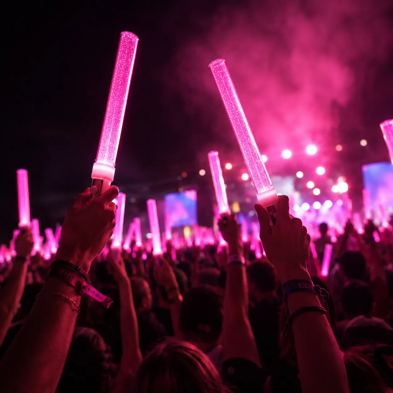Bâton Lumineux de Fête Rose 