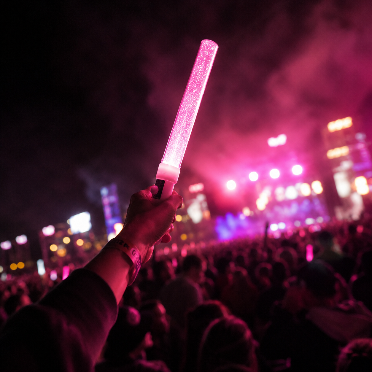 Bâton Lumineux de Fête Rose Moderne