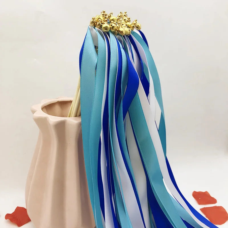 Baguette De Rubans Bleus Mariage raffiné