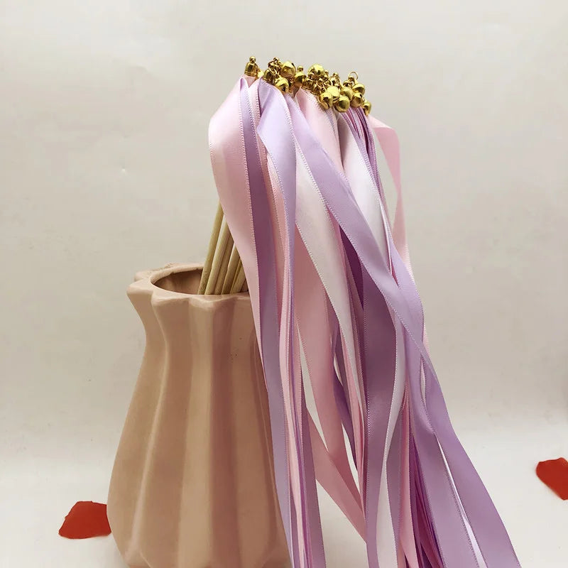 Baguette De Rubans Rose Et Violet chic