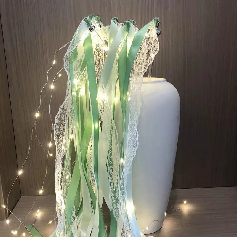 Baguette De Rubans Verts à Led élégant