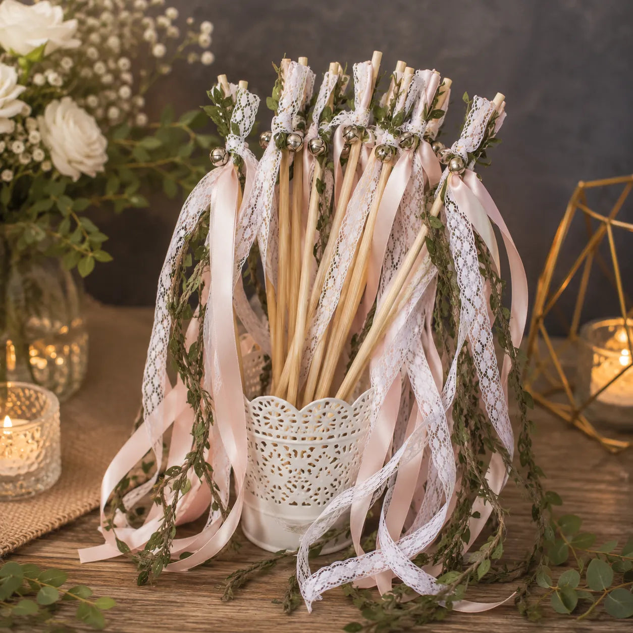 Baguette à Rubans Mariage Champêtre 