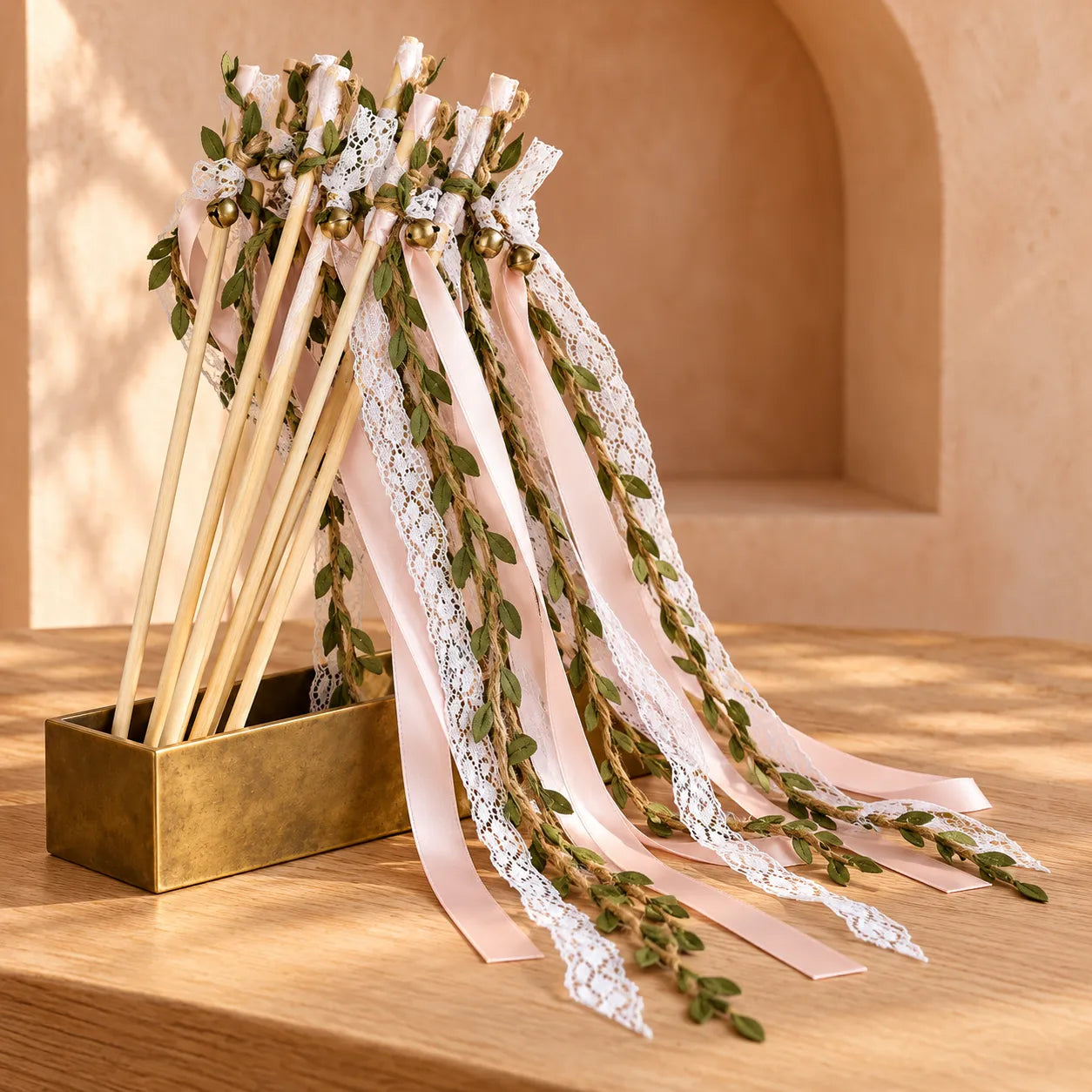 Baguette à Rubans Mariage Champêtre Unique