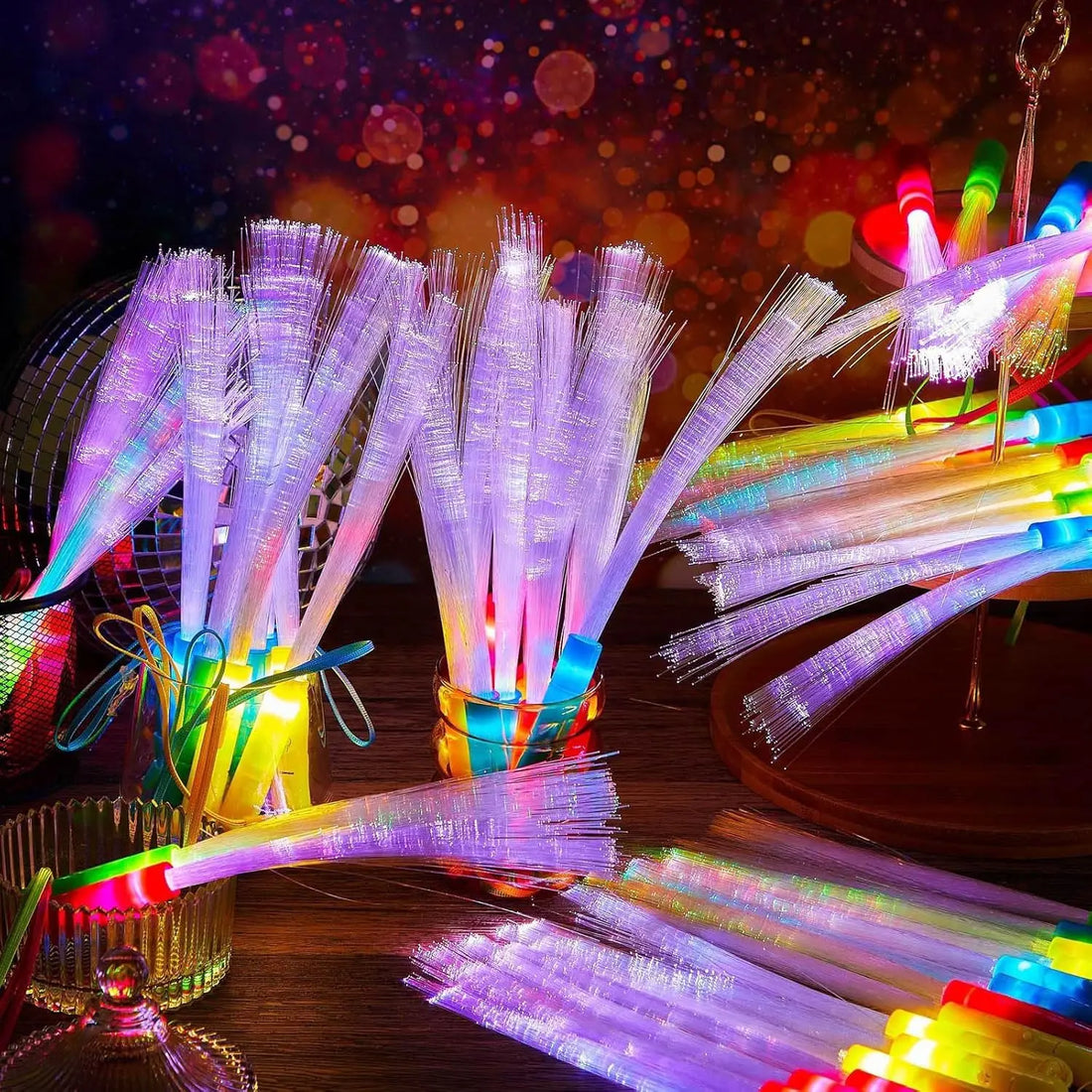 Baguette de Fibre Optique Multicolore Design