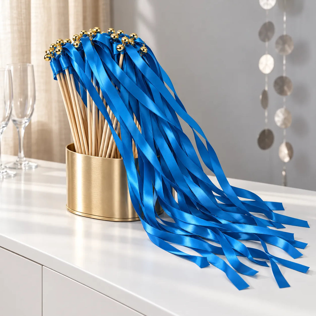 Baguette de Rubans Bleu Roi luxe