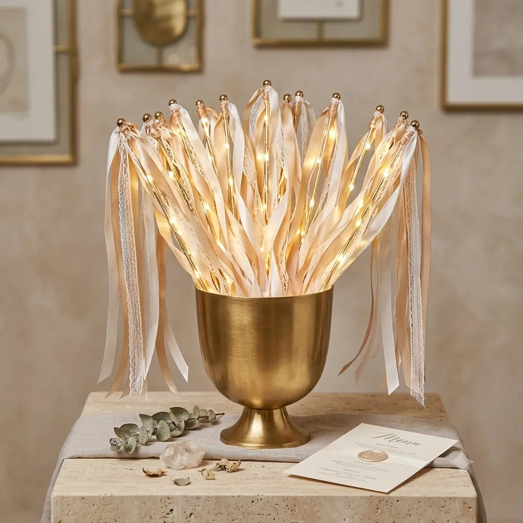 Baguette de Rubans Champagne LED Chic
