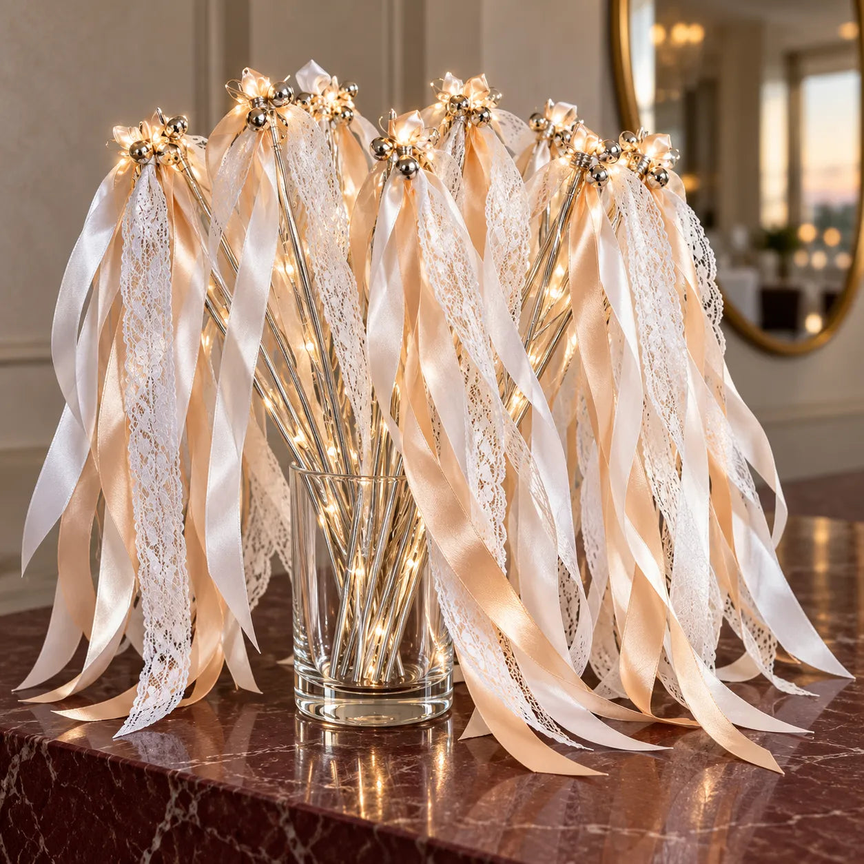 Baguette de Rubans Champagne LED Minimaliste