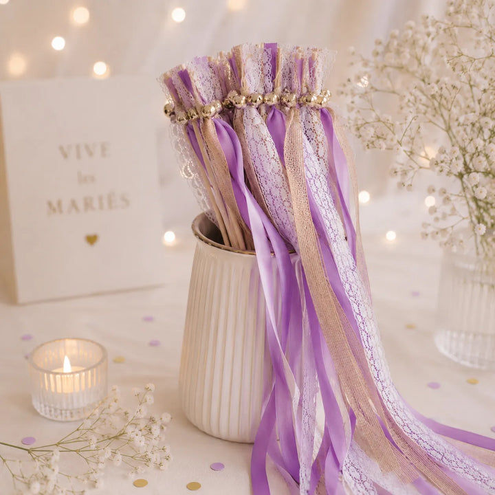 Baguette de Rubans Mariage Bohème 