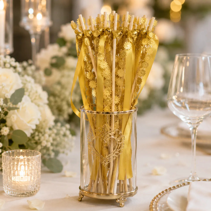 Baguette de Rubans Mariage Fleuri