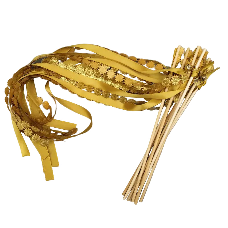 Baguette de Rubans Mariage Fleuri Moderne