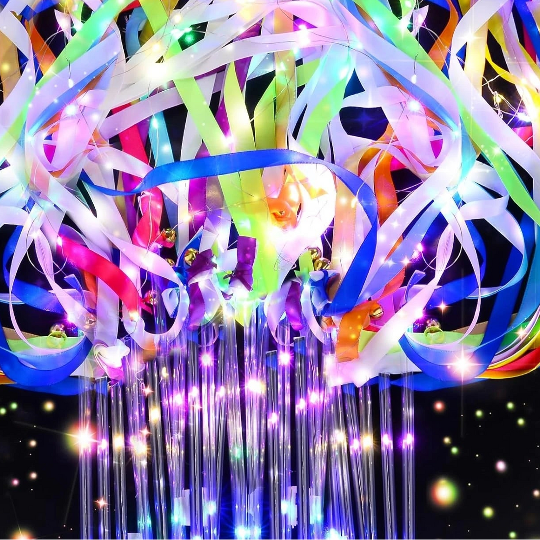 Baguette de Rubans Multicolores LED Moderne