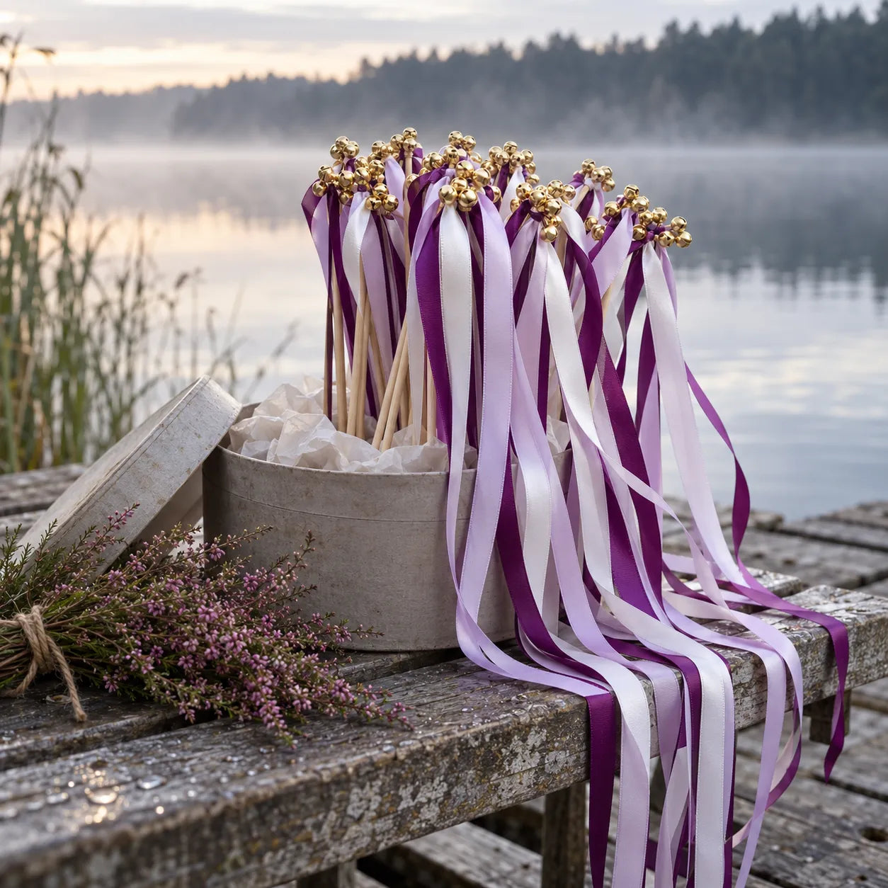 Baguette de Rubans Violets Design